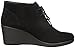 crocs Women's Leigh Suede Wedge Shootie Boot, Black, 8 M US