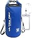 20L Premium Waterproof Bag, Sack with Phone Dry Bag and Long Adjustable Shoulder Strap Included (Blue, 20 L)