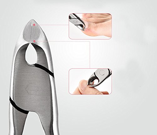 YUOIOYU Toenail Nail Clippers for Thick or Ingrown Toenails,Stainless Steel Nail Nipper - Thumbnail 2