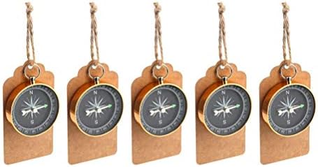 TOUYOUIOPNG Fashion Toyvian 6pcs Compass Rustic Tags Hang Labels with Jute Twine for Birthday Wedding Party Gift Favors