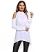 Soteer Womens Casual Cold Shoulder T-Shirt Flowy Swing Tops