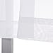 NICETOWN White W60 x L20, Short Voile Sheer Valance Rod Pocket Panels for Kitchen, Cafe, Flat & Other Small Windows, 1 Panel