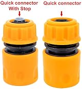lvzhen Set of 4 Garden Hose Connectors 2in1 Tap Fittings Quick Connector view 4