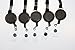 Yueton Pack of 5 Retractable Badge Reel Lanyard Neck Strap Band with Belt Clip for Business ID Badge Card Name Tag Holders, Factory Worker, Students, Office Worker, Etc + Free Gift(Sticker)