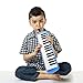 ammoon Melodica 32 Keys Piano Instrument with Carry Case for Music Lovers Beginners Kids - Blue