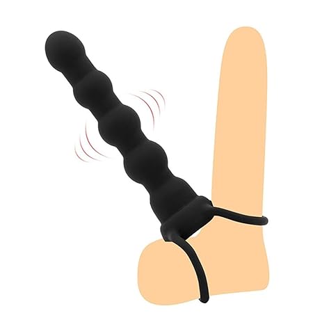 Reasoncool Sexspielzeug für Erwachsene,????Vibrating Double Strapon Penetration Hintern Silikon Gurt On Plug Sex für Erwachse
