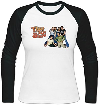 That 70's Show Womens Long Sleeve Basenall T-Shirt L White