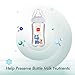 b&h Glass Baby Bottle Feeding Bottle for Babies Newborn Baby Glass Feeder BPA Free (Dog, 8oz with Silicone Nipple)