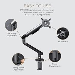 POUT E12 Dual Monitor Arm Mount Stand for