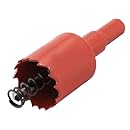 uxcell&reg; 6mm Twist Drill Bit Wood Iron Cutting 28mm Diameter Bimetal Hole Saw