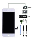 LCD Touch Screen Digitizer & LCD Display Frame Replacement Assembly Full Set For iPhone 7 Plus 5.5inch Screen Replacement (White)