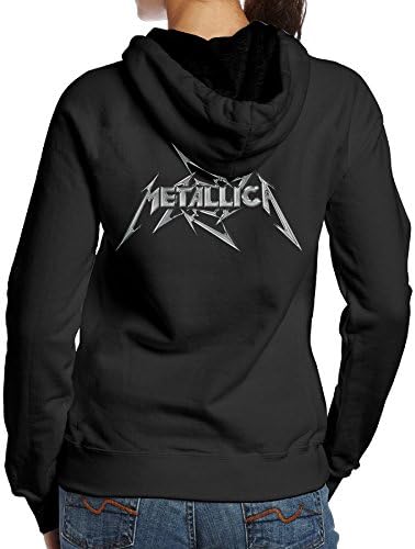 Metallica Mental Band Women's Fleece Hooded Sweatshirt Black M