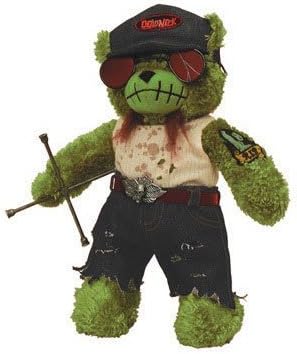 Teddy Scares Eli Wretch 12in Halloween Plush by Applehead Factory