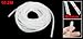 uxcell 8mm PE Spiral Wrapping Wire Computer Manager Cable Clear White 33Ft