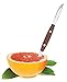 HIC Kitchen Squirt Free Serrated Twin-Blade Grapefruit Sectioning Knife, Stainless Steel Blades