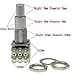 KAISH Guitar Bass Mini Dual Pots Stacked Concentric Potentiometer Pot with Center Detent Korea Made B500K