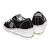 EpicStep Women's Casual Canvas Shoes Mid Heels Lace Up Fashion Sneakers