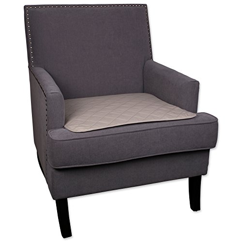 E-Living Store Washable Reusable Incontinence Seat/Chair Protector Pad, 4-Layer Absorbent Design for Chair Lift, Wheelchair, Bed, Crib, Recliner - Beige