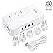 Powerjc Travel Converter Adapter Universal Power Voltage 1875W Step Down 220V to 110V with 4 Smart USB Charging Ports Inner Cooling Design Without Any Noise (White)