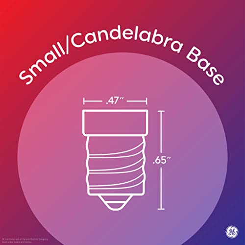 GE Chandelier Light Bulb, Bent Tip, 60Watt, Crystal Clear Finish