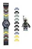LEGO Kids' 9003363 Star Wars Boba Fett Watch with Link Bracelet and Figurine
