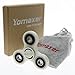 Yomaxer Fidget Spinner Tri-Hand Spinner 608 Hybrid Ceramic Bearing Nylon Solid Build Round Edge EDC Toy Good for ADHD ADD Autisms (Cream white)