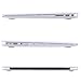 MOSISO Plastic Hard Case with Keyboard Cover with Screen Protector Compatible with MacBook Air 13 Inch, Pure Frost