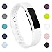 For Fitbit Alta Bands and Fitbit Alta HR Bands, Newest Adjustable Sport Strap Replacement Bands for Fitbit Alta and Fitbit Alta HR Smartwatch Fitness Wristbands with Metal Clasp White Large
