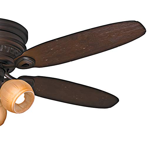 Casablanca Fan 54 inch Low Profile Brushed Cocoa Indoor Ceiling Fan w/Light Kit (Certified Refurbished) (Brushed Cocoa)