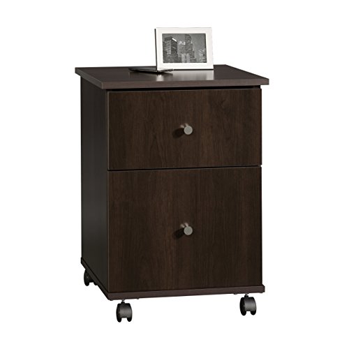 Sauder file cart, cinnamon cherry finish