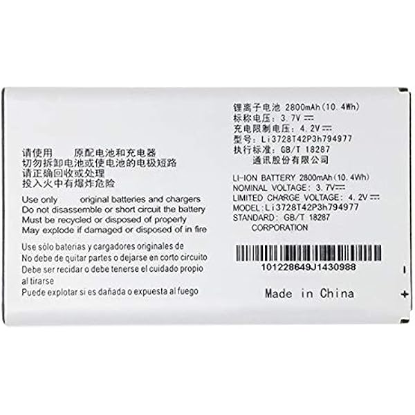 Amazon Com Mf923 Battery Replacement For Zte Mf923 At T Velocity Hotspot Li3728t42p3h794977 Cell Phones Accessories