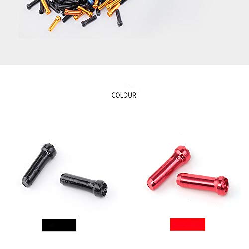 MingTa 64 Pieces Bike Cable End Caps Crimps Brake Cable Caps Bike Shift