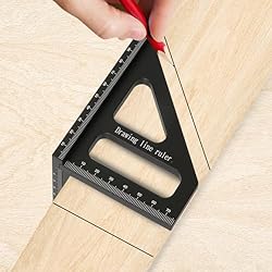 KETIPED Metric 3D Multi-Angle Measuring Ruler,45/90