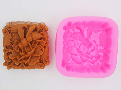 Bee Silicone Mold Craft Art Silicone Soap Mold Craft Molds DIY Handmade Soap Molds (S001) - Thumbnail 2