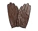 Ambesi Women's Traditional Nappa Leahter Driving Gloves Brown L