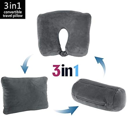 Jml 3 In 1 Travel Pillow Feather Soft Neck Support Pillow With