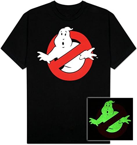 Ghostbusters Vintage Logo Glow in Dark Boys Shirt 4-18 (M 8)