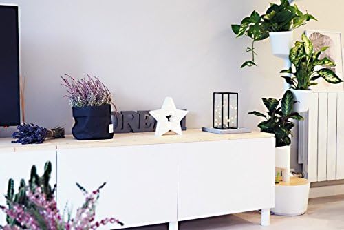 Citysens - Macetero Vertical con Autorriego, Blanco, 3 Macetas ...