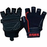 Black Hawk Pro Grip Fit Weight Lifting Gloves w/ Amara Leather & Synthetic Padding (Medium)