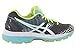 ASICS Women's Gel-Nimbus 18 Running Shoe, Titanium/White/Turquoise, 6 M US