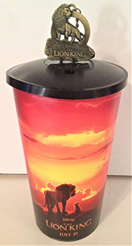 Disney: Lion King 2019 Movie Theater Exclusive Cup Topper Key Chain With 44 oz Cup