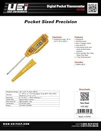 UEI Prueba Instrumentos pdt550 Termómetro Digital Resistente al agua, colores pueden variar
