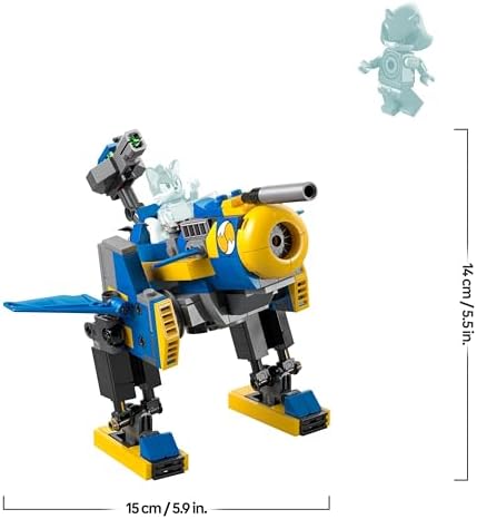Sonic The Hedgehog Cyclone Contre Metal Sonic - Jeu de Construction avec Jouet Robot Collector et 2 Personnages du Jeu vidéo Dont Tails - Idée Cadeau pour garçons, Filles et Fans dès 8 Ans 77002