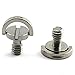 HJ Garden 2pcs 1/4-20 Thread D-Ring Stainless Steel Camera Fixing Screws for Camera Tripod Monopod QR Plate,D Shaft Quick Release Plate Mounting Screw 10mm Length