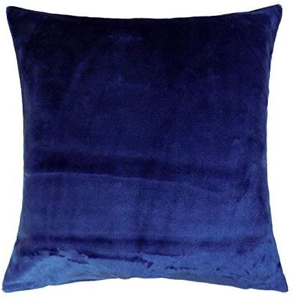 2 X Faux Fur Navy Blue 22" - 55CM Cushion Covers