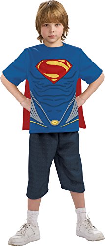 Man of Steel Superman Costume Top with Cape Children's Costume