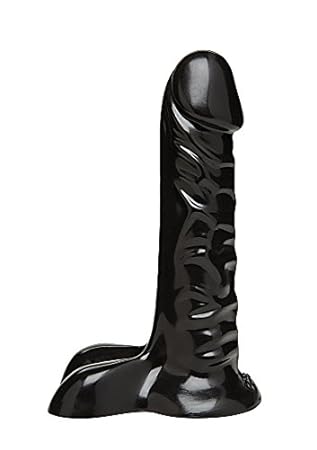 Vac-u-Lock by Doc Johnson black Code Edition - Ballsy Super Cock - 17,7 cm lang - Durchmesser 51 mm