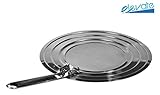 Splatter Screen Grease Splatter Guard with Heavy-Duty Folding Handle - Stainless Steel Screen Cover - Fits Most Frying Pans & Other Cooking Pots & Pans - Stronger Handle Than Other Pan Covers