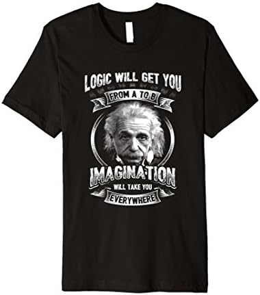 Men's Albert Einstein Quote T- Shirt  XL Black
