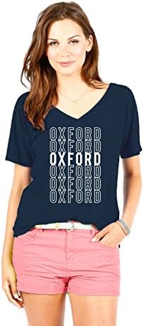 NCAA Mississippi Old Miss Rebels Women's Oxford Hometown Tee, Large, Navy